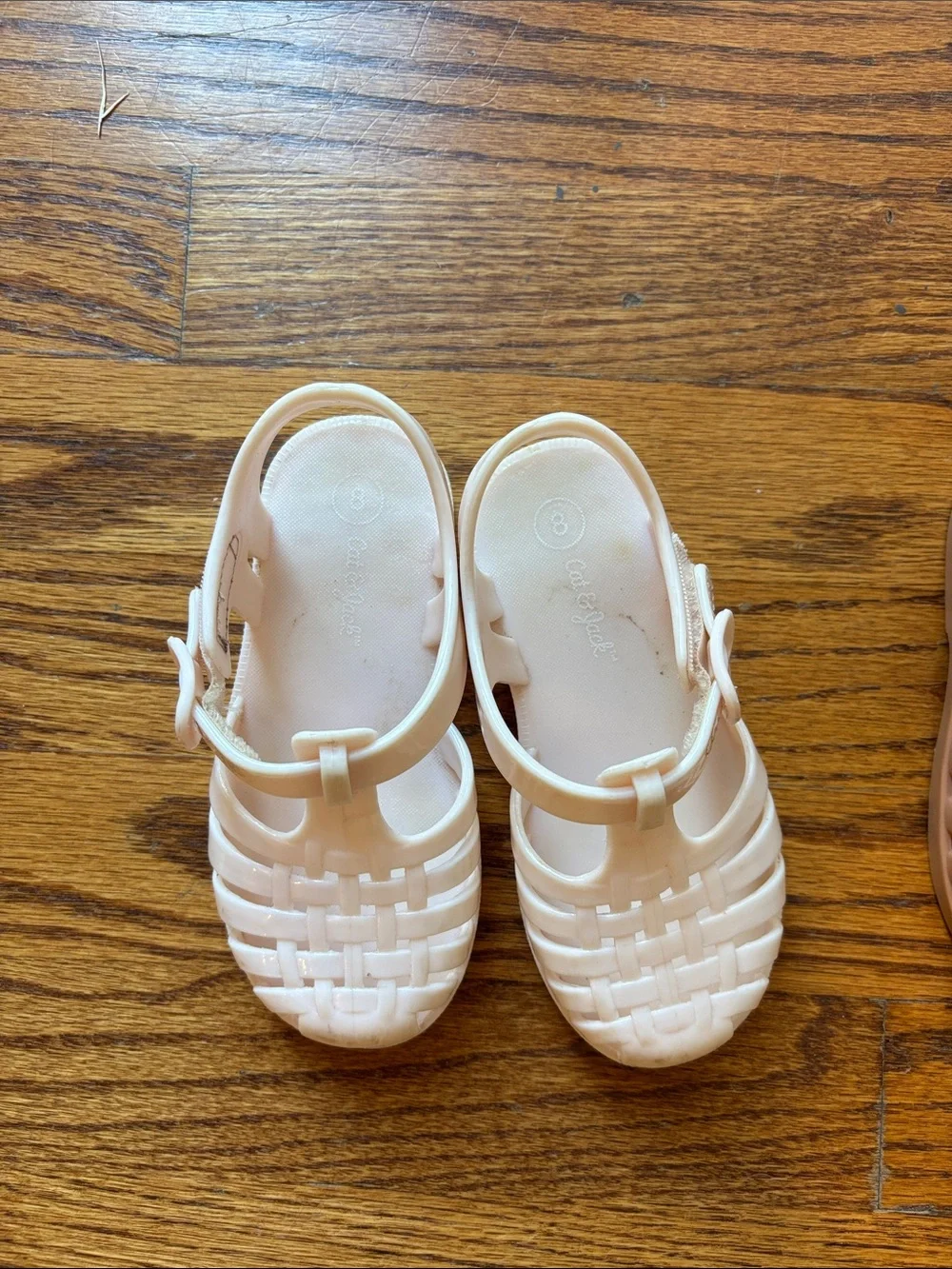 Toddler Jelly Fisherman Sandal Lot Clear Glitter, Silver, Pink sz 8 (+Tan sz 7)